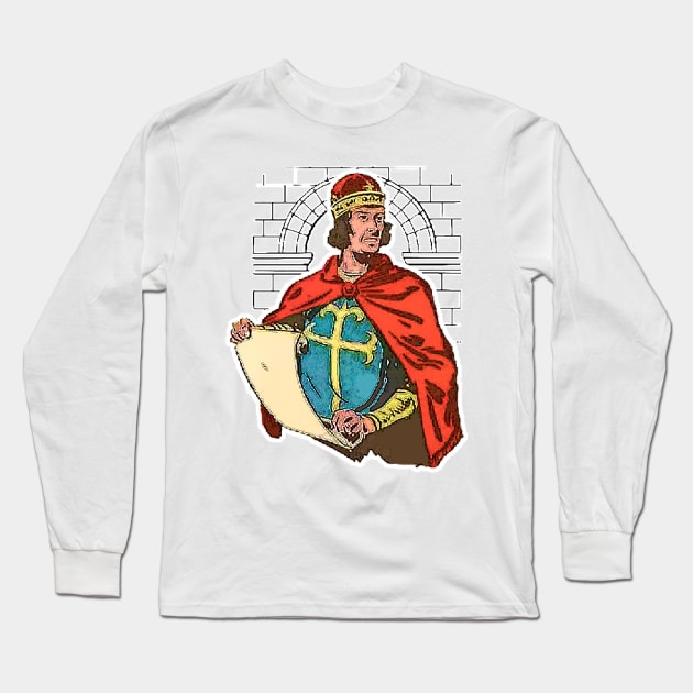 Medieval Spokesperson - Proclamations of the King Long Sleeve T-Shirt by Marccelus